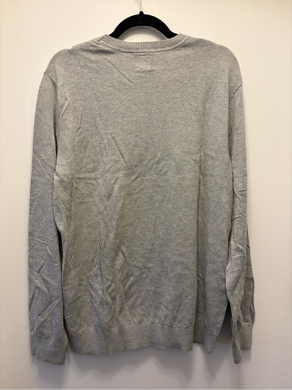 Gap Gray 100% Cotton Lightweight Crewneck Knit Sweater Women's Large - Picture 2 of 6